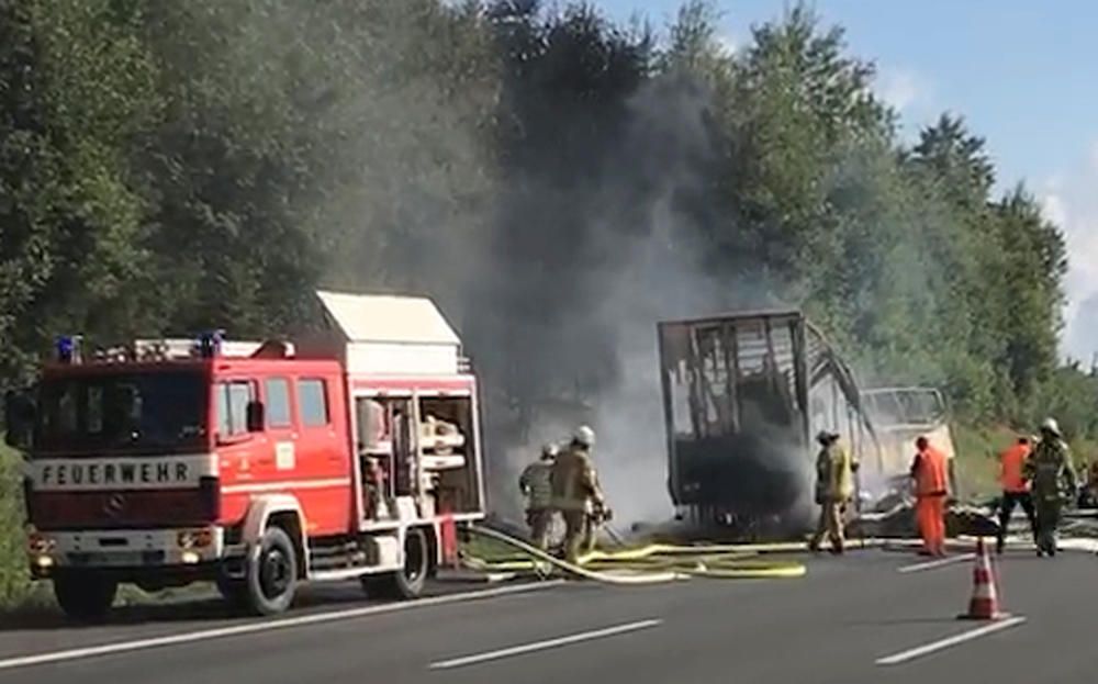 Accidente de autobús en el sur de Alemania