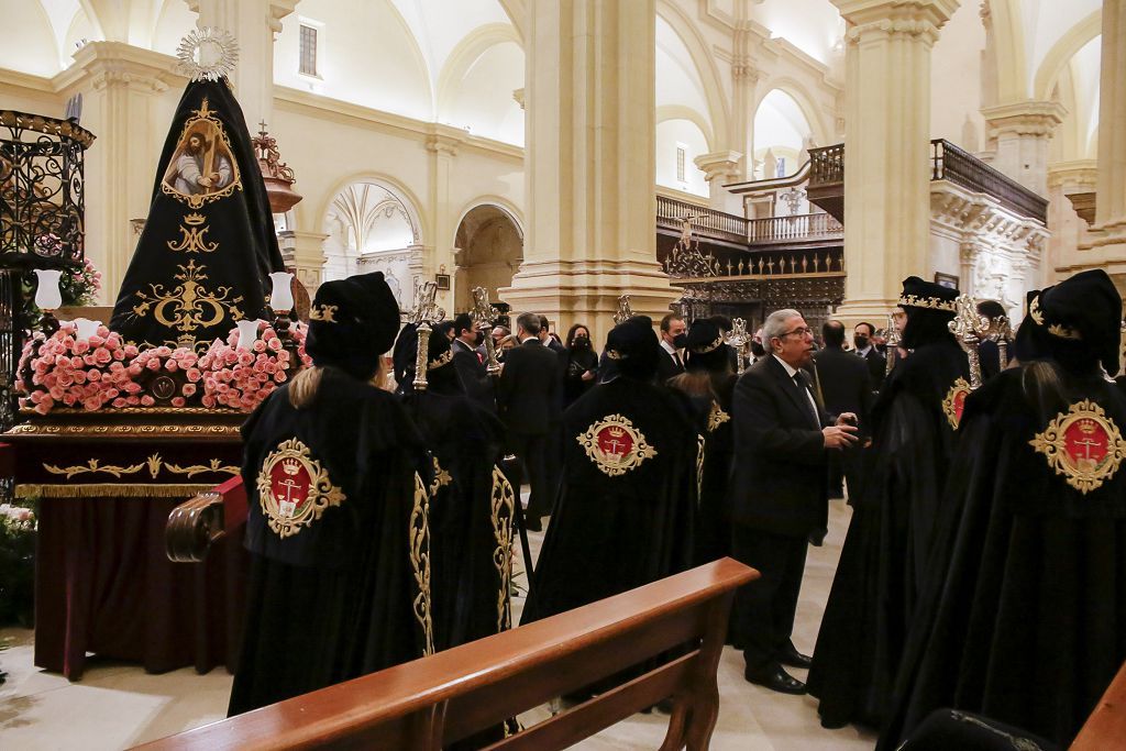 Semana Santa de Lorca 2022: Virgen de la Soledad del Paso Negro, iglesia y procesión