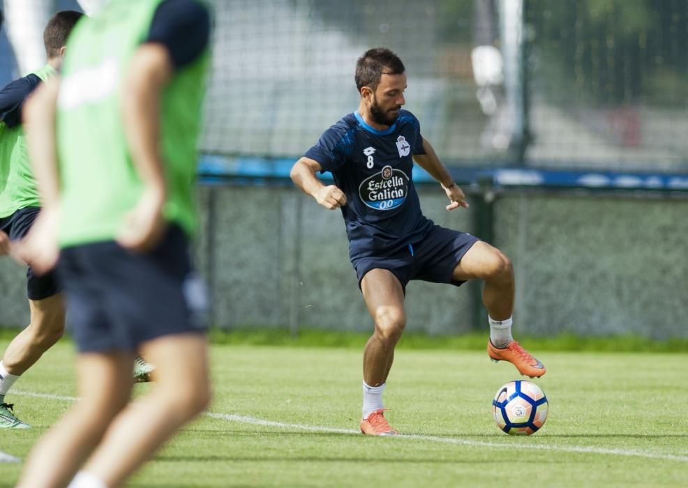 Andone y Fayçal se suman a los entrenamientos