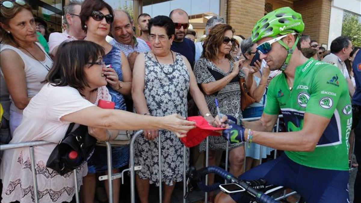 Alejandro Valverde será uno de los favoritos mañana en Lombardía