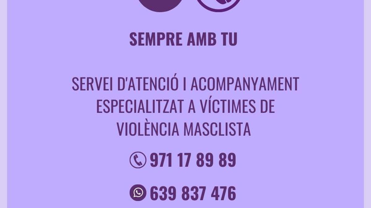 Cartel oficial de la ampliación del servicio.