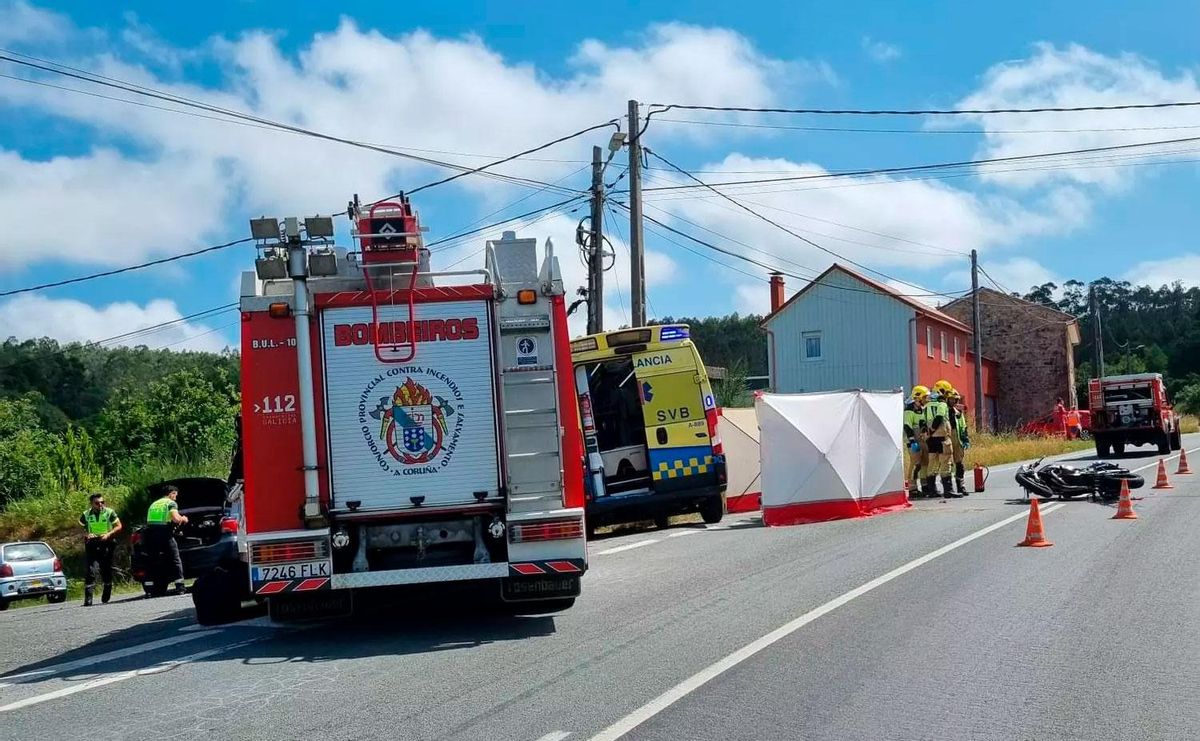 Lugar en el que se produjo el accidente mortal.