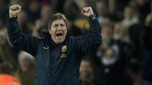 L’entrenador blaugrana fa balanç del partit contra el Rayo.