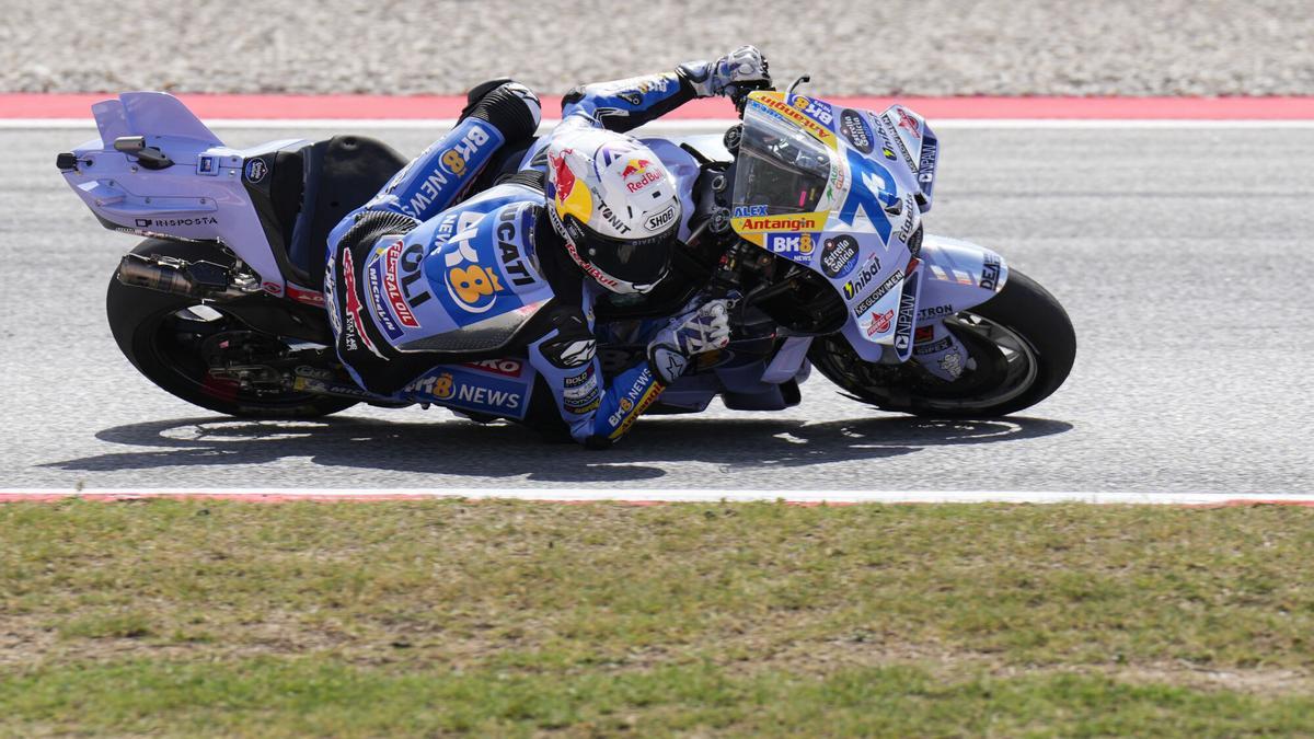 Àlex Márquez, durante una carrera