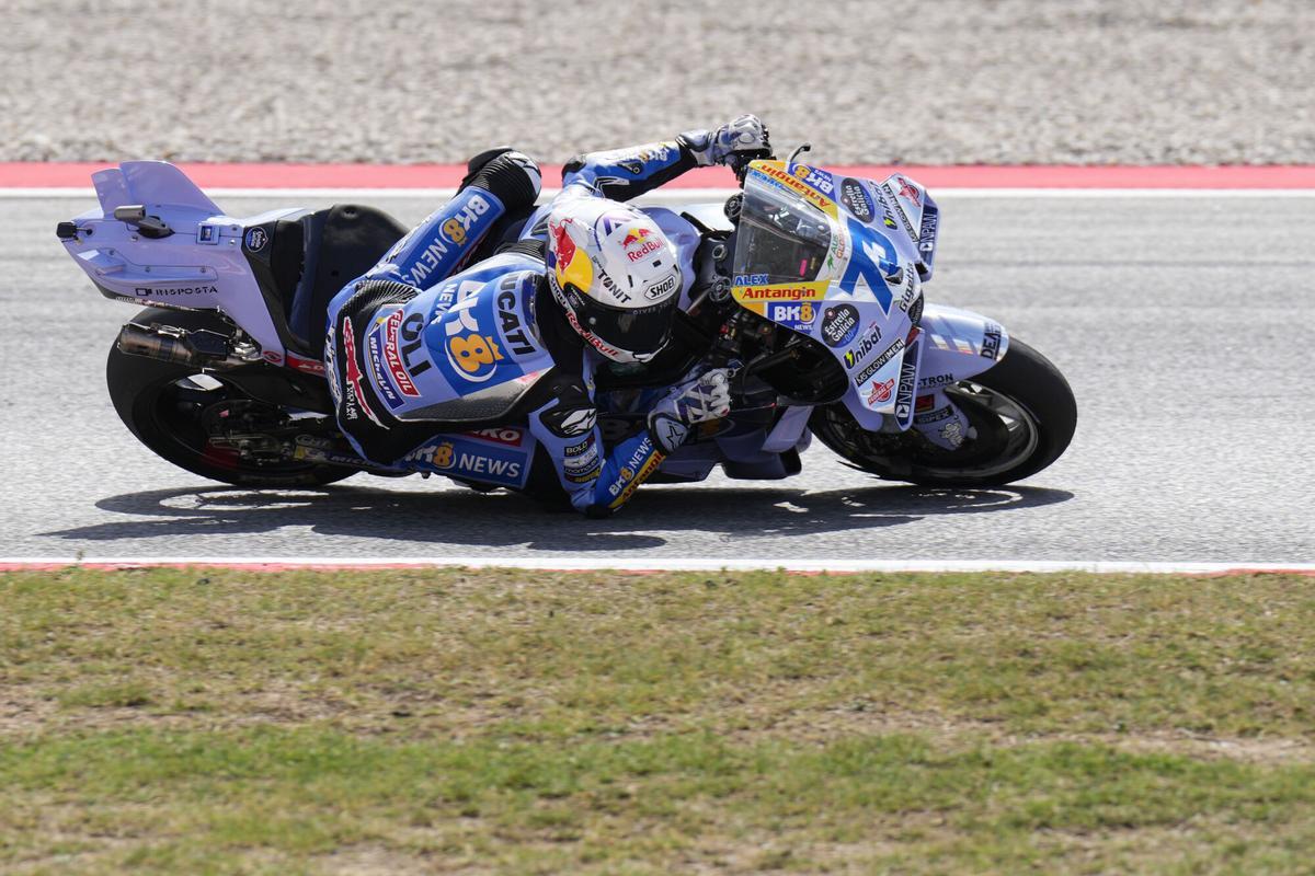 Àlex Márquez, durante una carrera