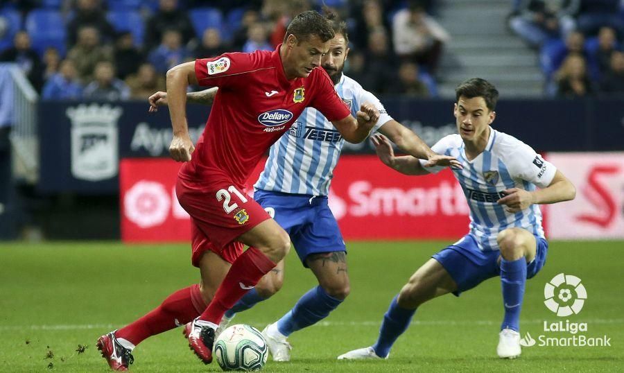 Partido del Málaga CF - Fuenlabrada en La Rosaleda.