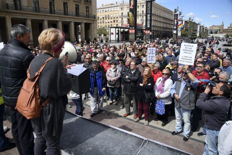 Protesta de jubilados en Zaragoza