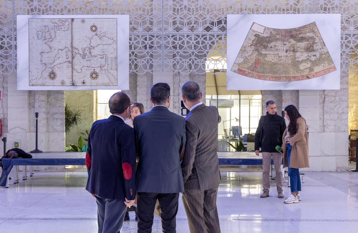 Dos mapas antiguos del Mare Nostrum en la exposición