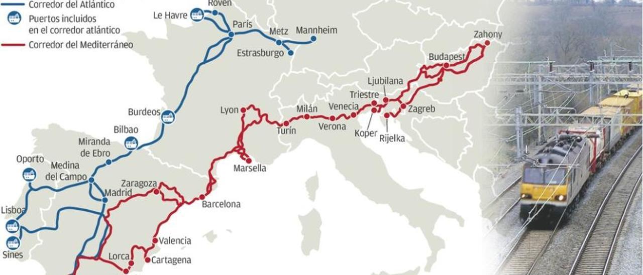 Bruselas ya denegó en 2015 fondos al AVE de Asturias, excluida de los ejes de la UE