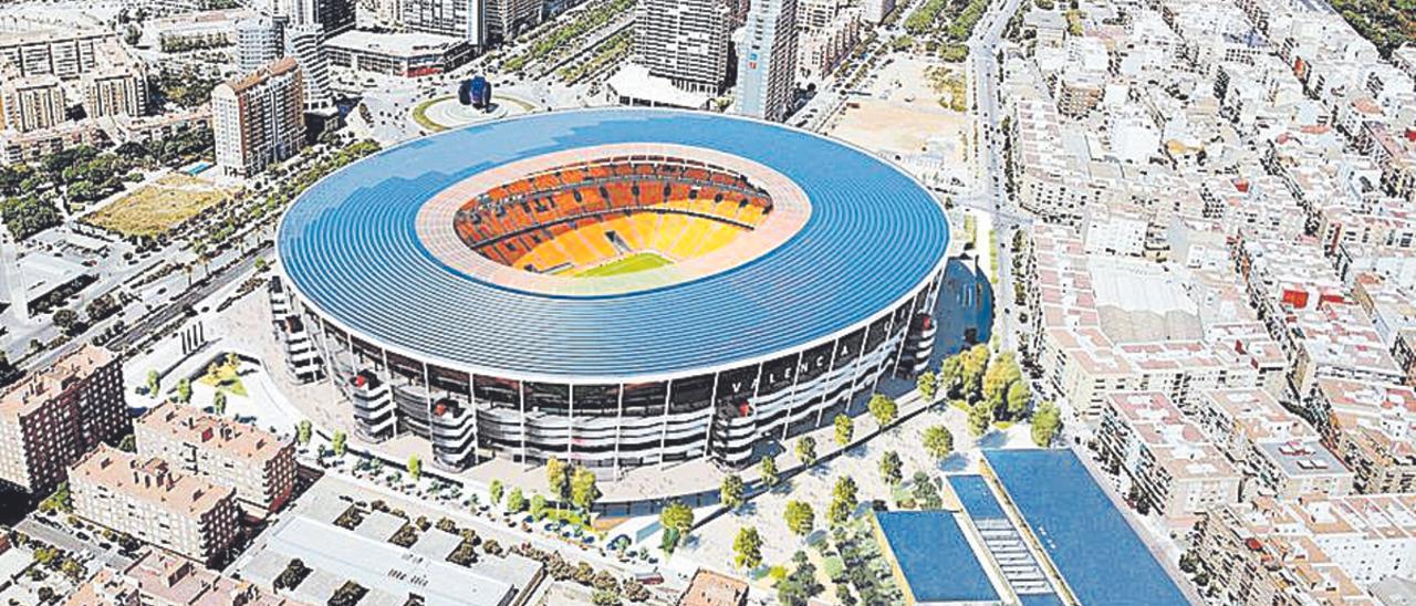 Nou Mestalla: Imagen del último proyecto ideado por el club