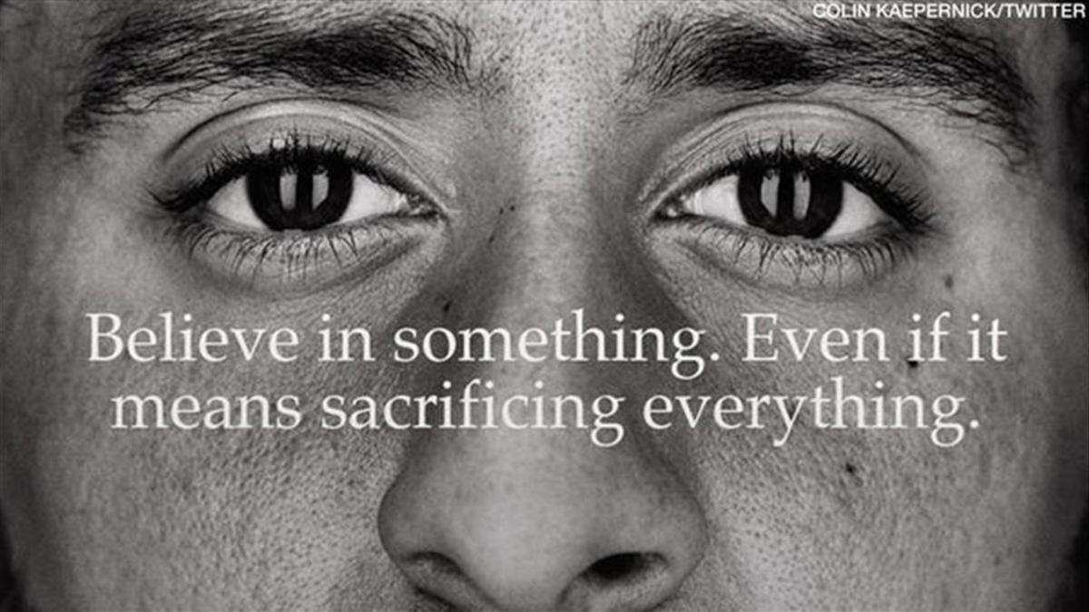 Coepernick, en el mensaje que lanza en el anuncio de Nike