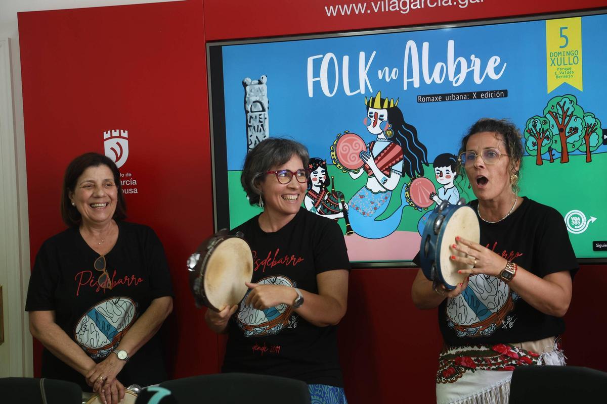 Hubo una demostración de canto popular.