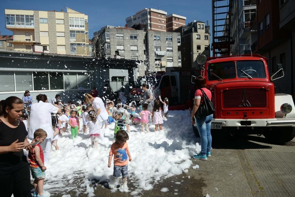 Nieve a las puertas del verano en la guardería