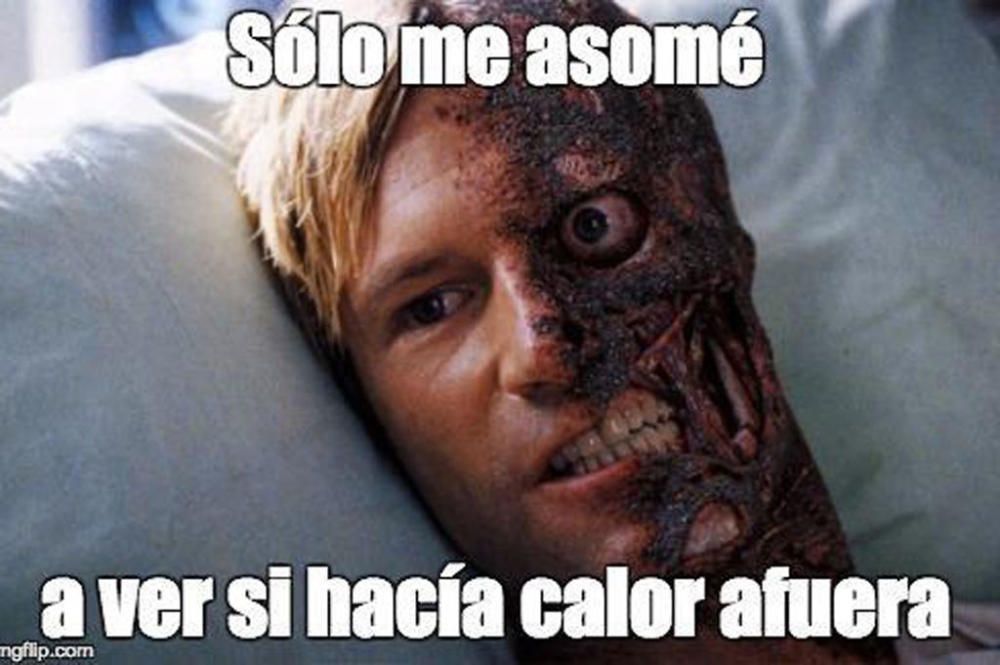 La fuerte ola de calor se hace meme en las redes