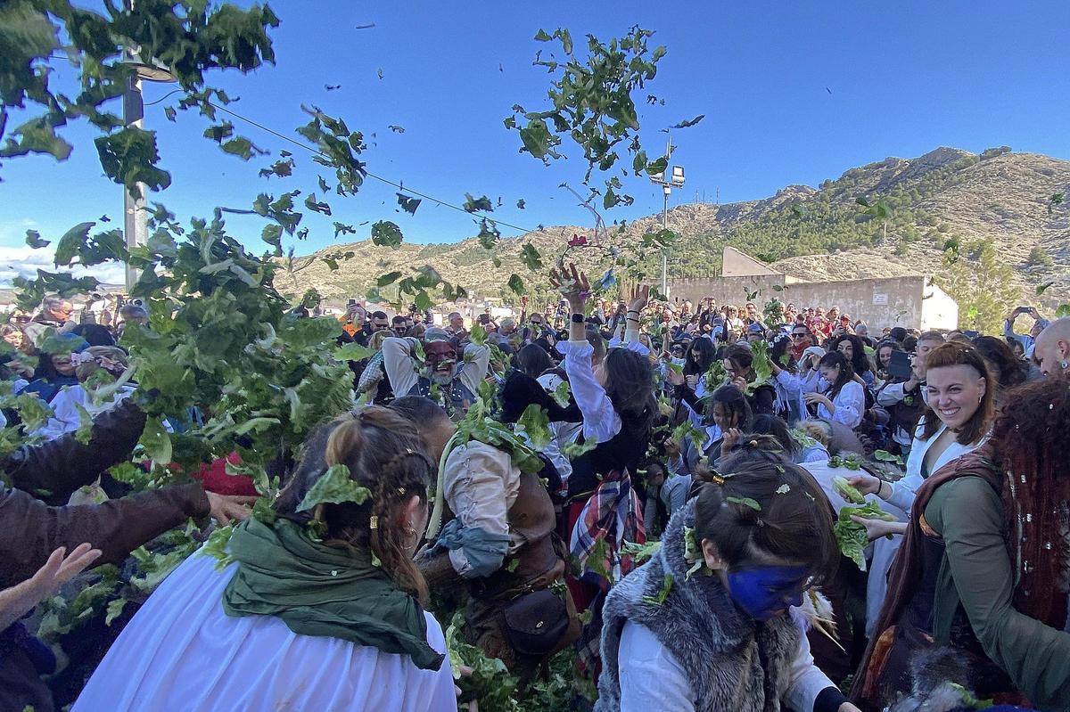 Lechugas al cielo para una batalla campal en Villena