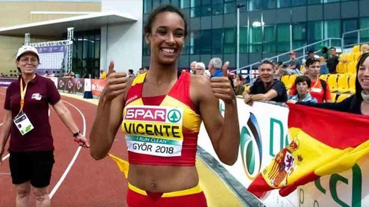 María Vicente bate un récord mundial de heptatlón