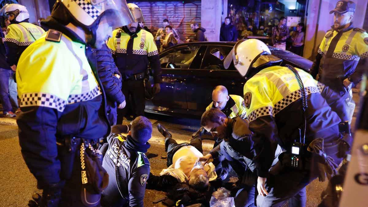 Incidentes en la huelga de taxis