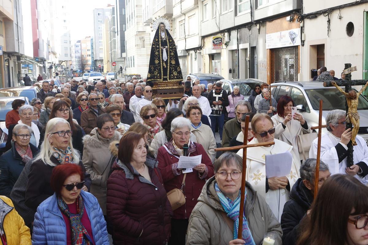 Primera procesión de la parroquia de San Francisco en O Ventorrillo