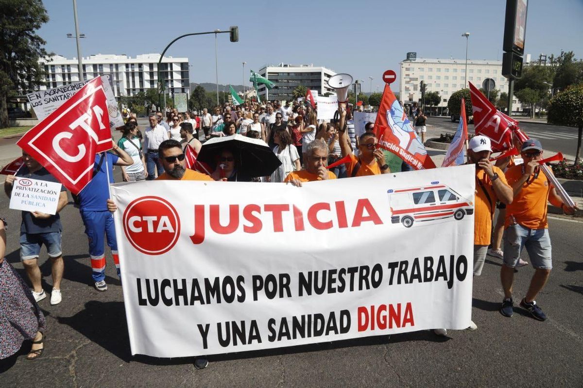 CTA reivindica la calidad en la sanidad y el transporte sanitario este sábado.