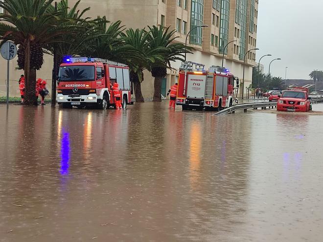 Incidencias de la borrasca 'Hermine' en Lanzarote
