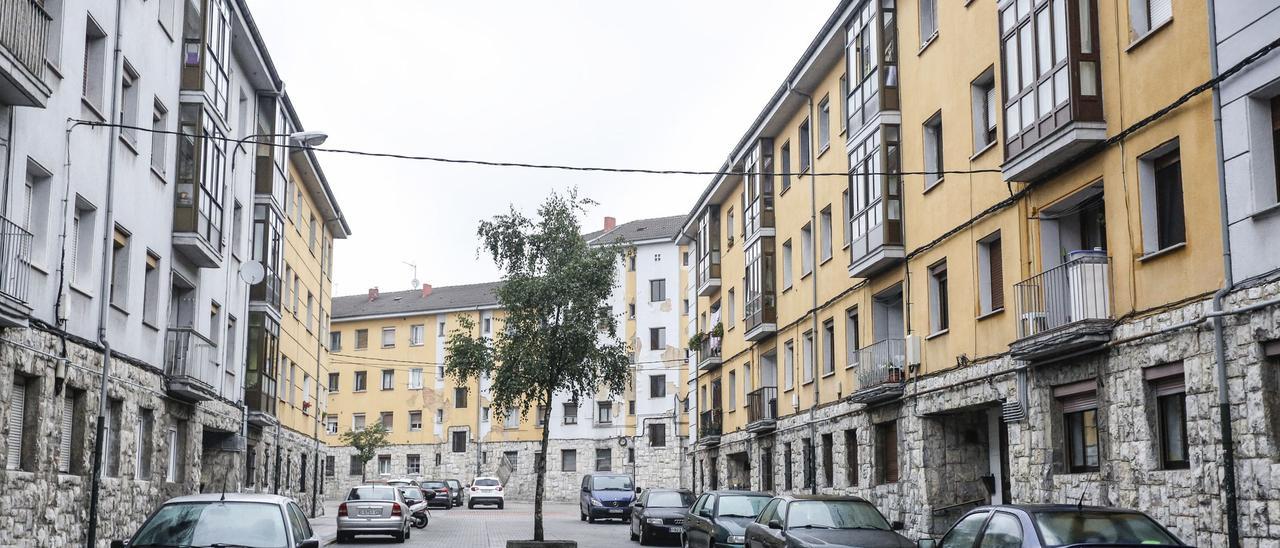 Una zona del barrio de Ventanielles