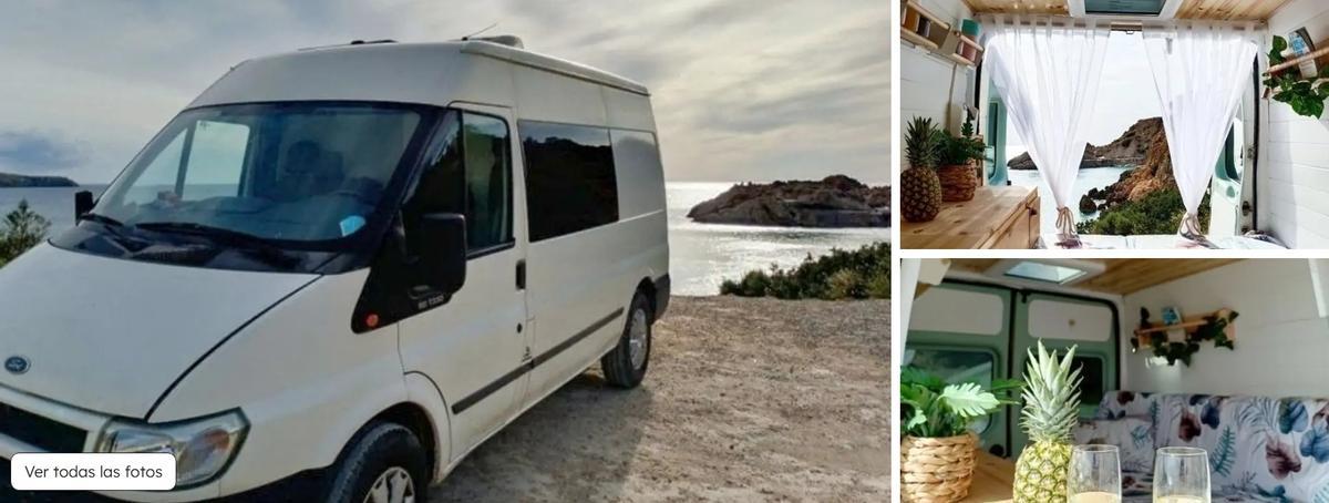 Uno de los escasos anuncios que avisa de la legislación vigente que multa el 'wild camping' o pernoctar en espacios públicos no autorizados