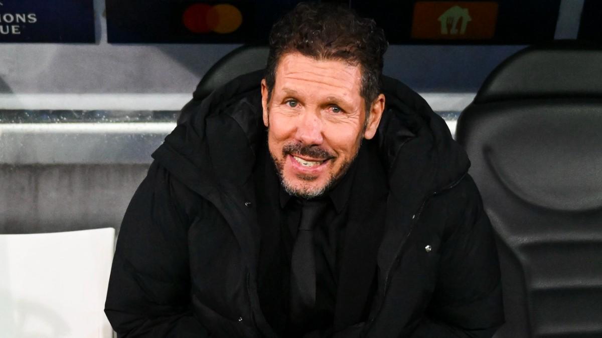 Simeone, en el duelo de Champions ante el Brujas