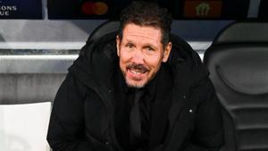 Simeone, en el duelo de Champions ante el Brujas