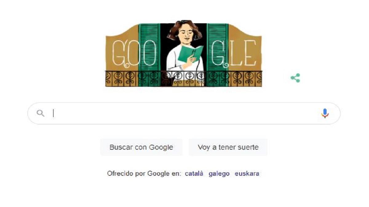 Google le dedica su doodle a Carmen Laforet