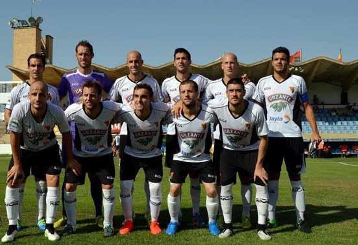 Alineación del CD Tudelano que eliminó el miércoles al Atlético Sanluqueño.