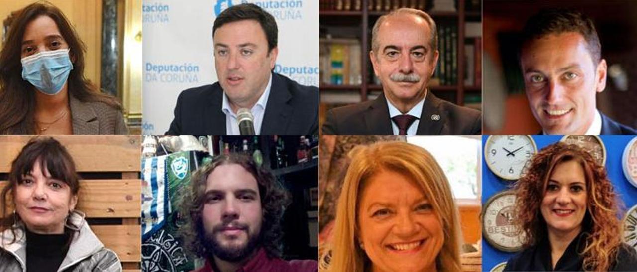 Inés Rey, Valentín González Formoso, Antonio Couceiro, Richard Huerta, Cristina Toba, Pedro Villarino, Beni Vidal y Marta Fernández.