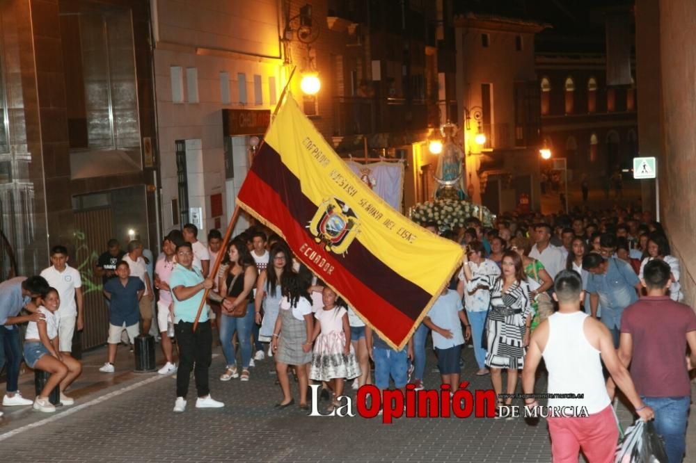 Procesión de la Virgen del Cisne en Lorca