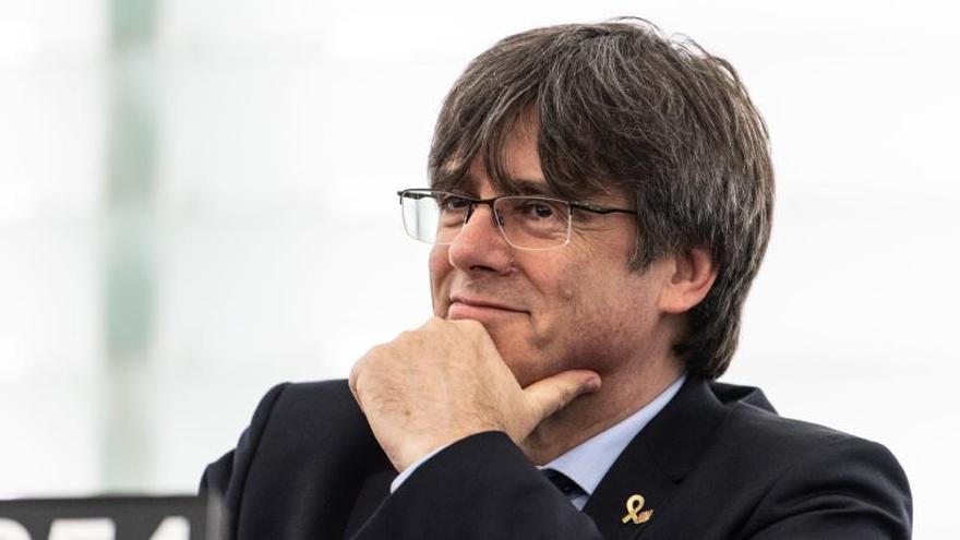 Puigdemont en el Parlamento Europeo.