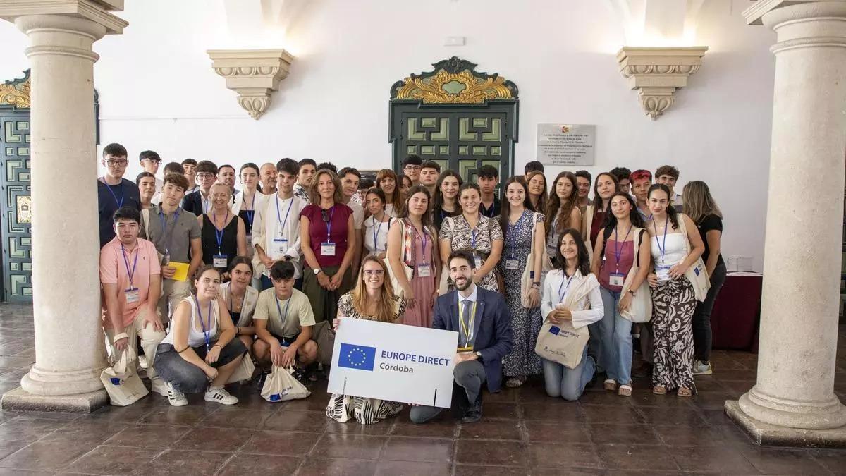 Actividad sobre el Parlamento Europeo para jóvenes de la provincia celebrada el pasado verano en la Diputación de Córdoba.
