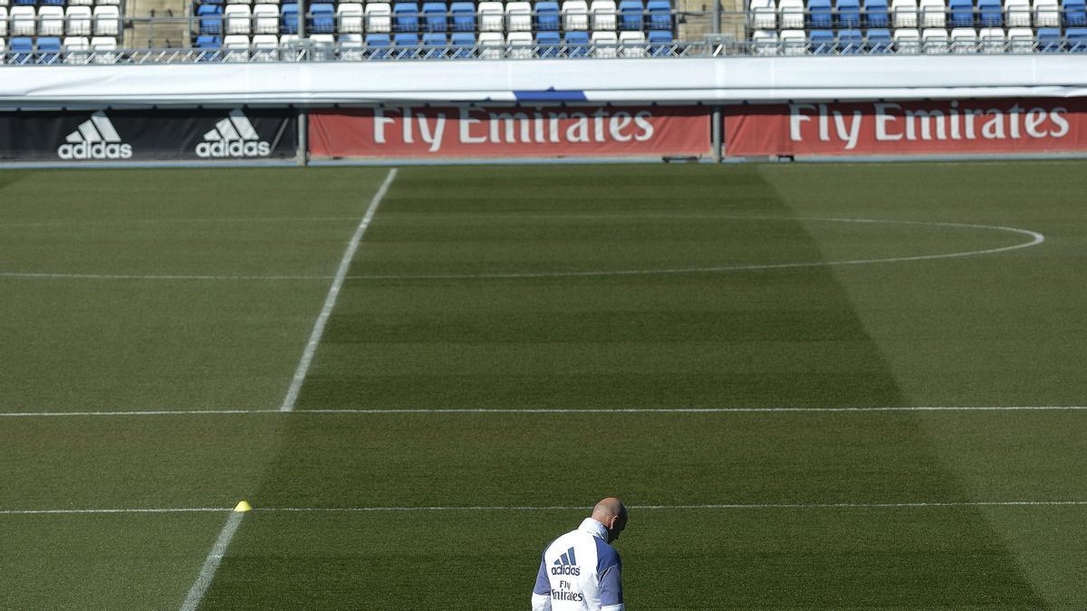 Zinedine Zidane, entrenador del Real Madrid.