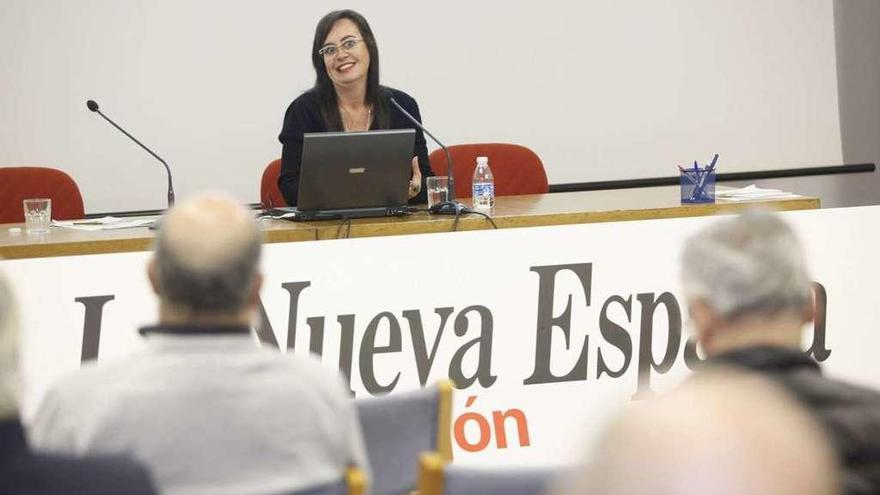 Normalaura López Ramírez, ayer, en la sede del Club LA NUEVA ESPAÑA de Gijón.