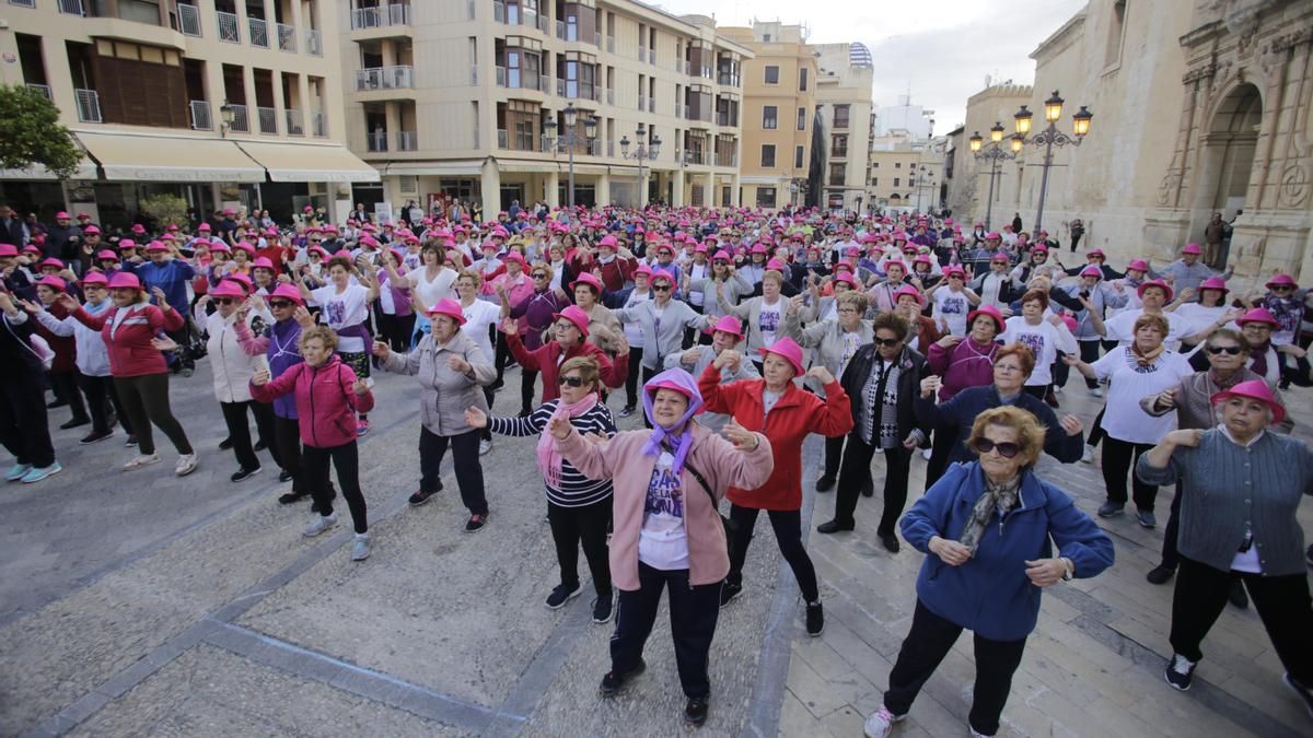 Un acto del 8M en Elche, del año 2020