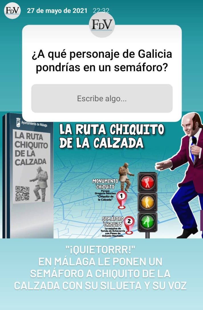 Los candidatos de los vigueses para 'iluminar' los semáforos de la ciudad como hiceron en Málaga con Chiquito