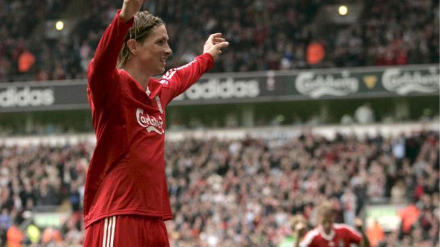 El jugador del Liverpool Fernando Torres.