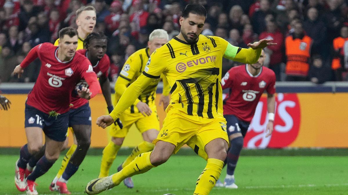 Lille - Borussia Dortmund: El gol de Emre Can