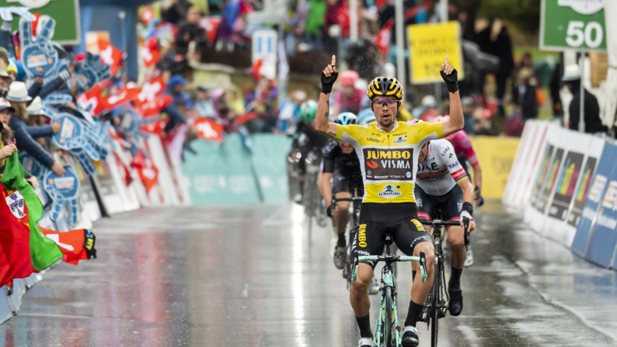 El ciclista esloveno Primoz Roglic del equipo Jumbo-Visma