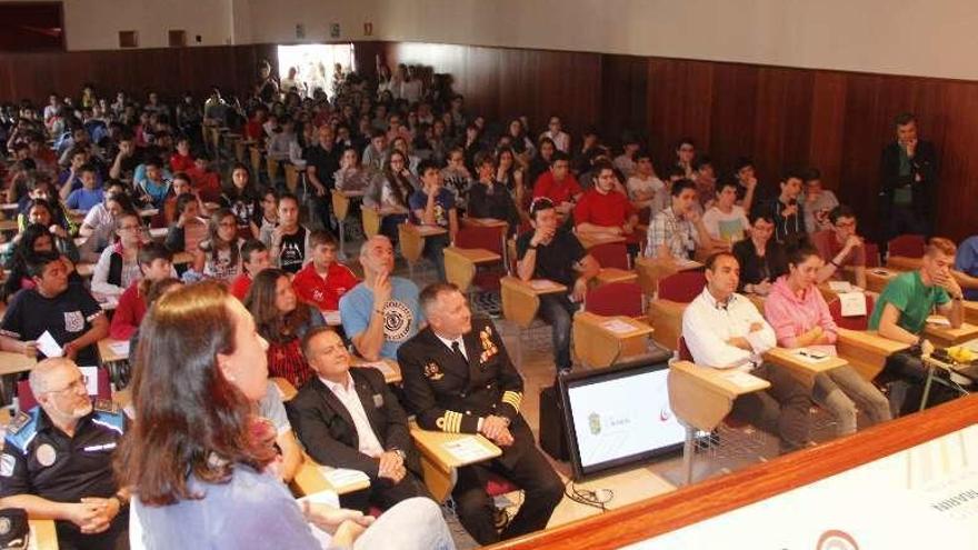 Los alumnos del IES fueron protagonistas en la presentación. // S.A.