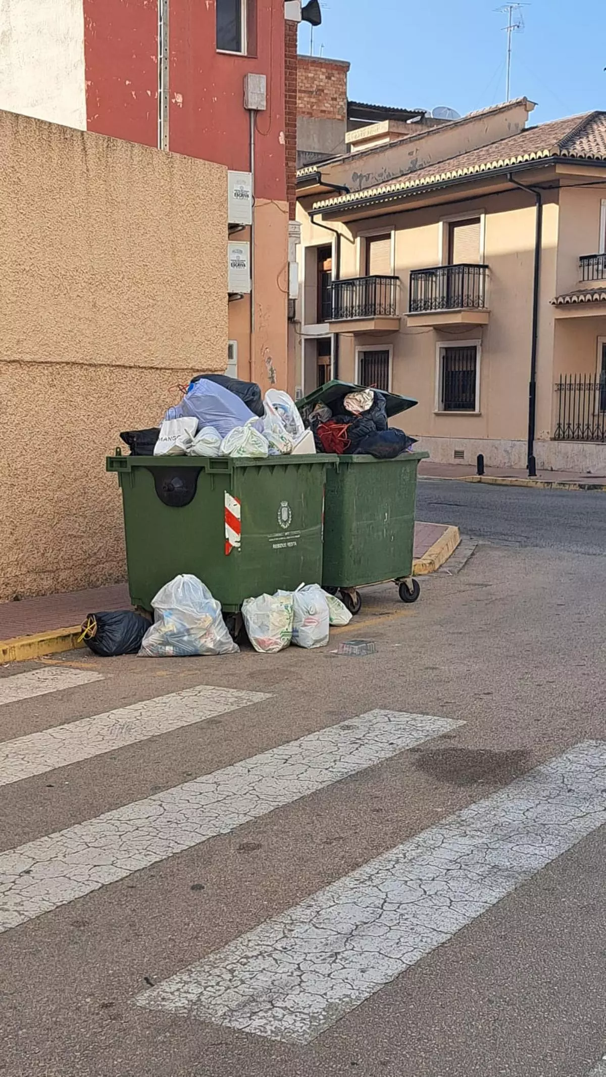 El PSOE denuncia contenedores llenos y malos olores por problemas en la recogida de basura
