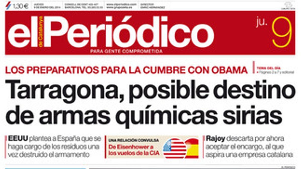 Portada del 9 de enero