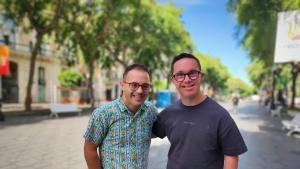 Álvaro Cano i Rubén Almazán, capitans del Nàstic Genuine i pregoners de Santa Tecla 2026 a Tarragona.