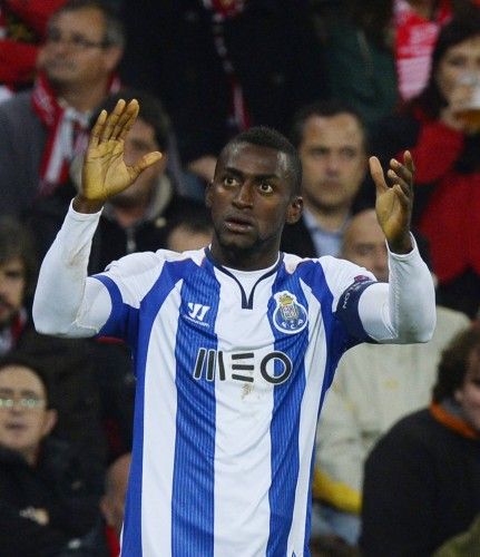 Porto's Jackson Martinez celebrates a goal during their Champions League Group H soccer match against Athletic Bilbao at San Mames stadium in Bilbao