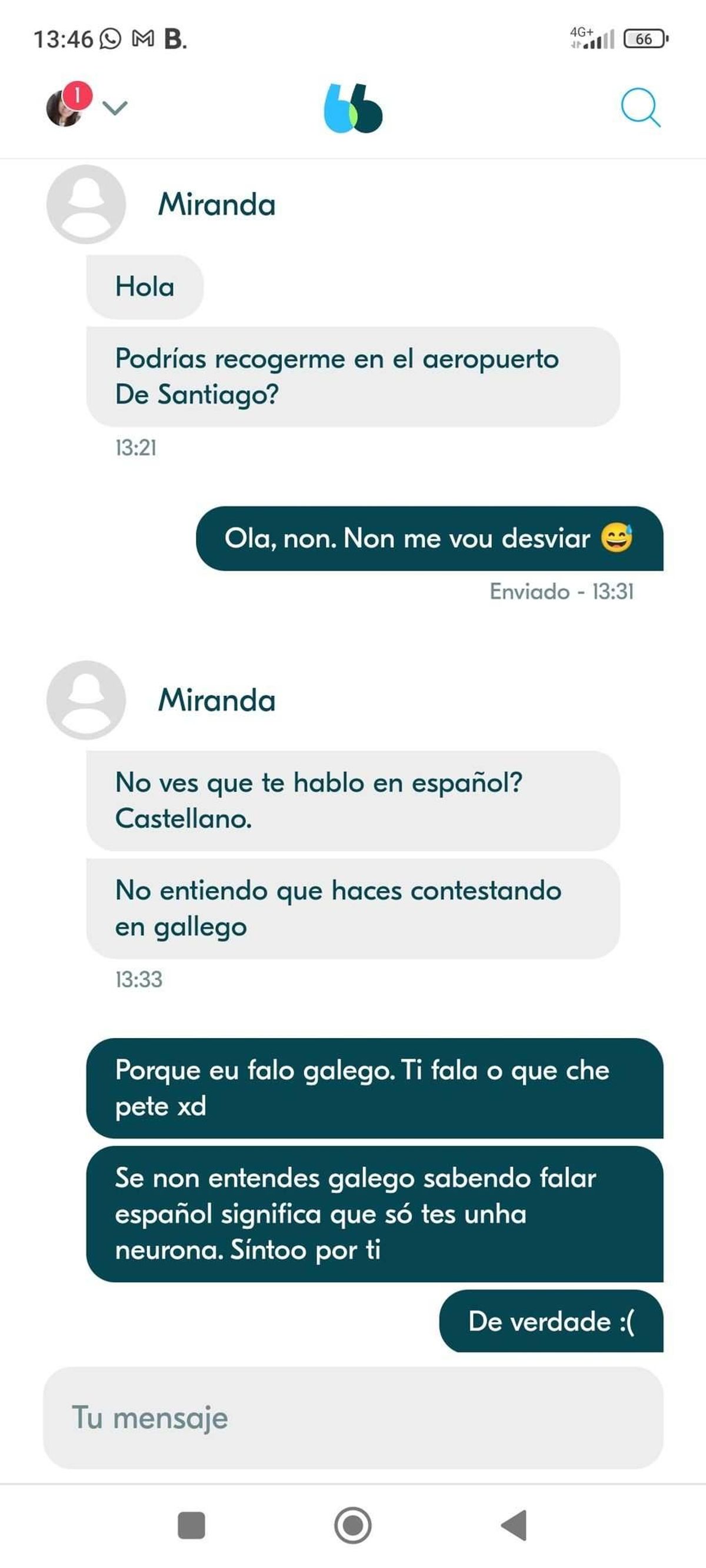 Conversación por Blablacar