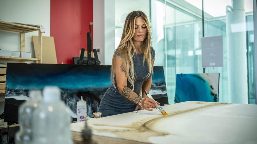 Convertir las olas en arte
