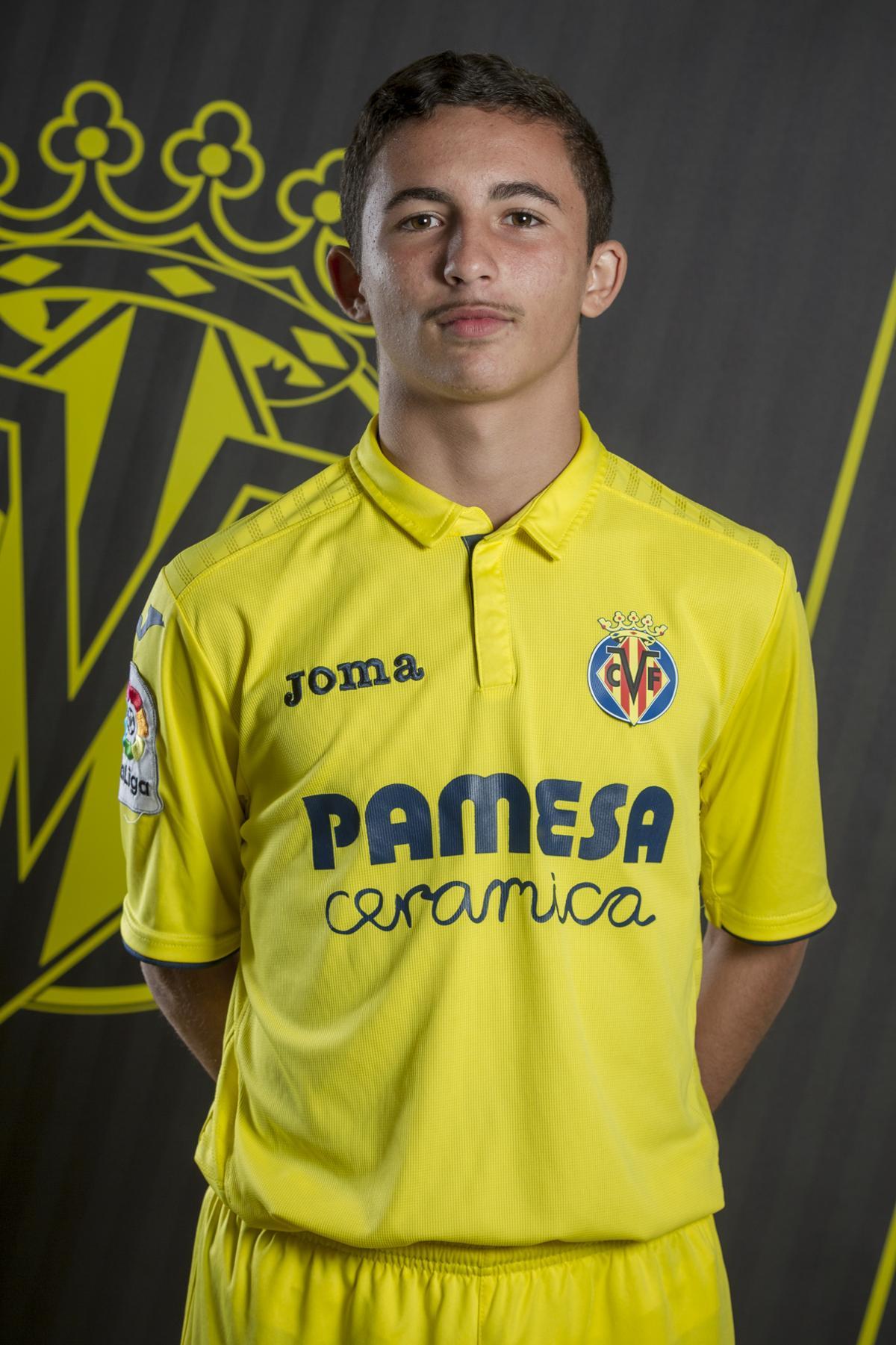 Yeremy Pino, al llegada al Cadete A.