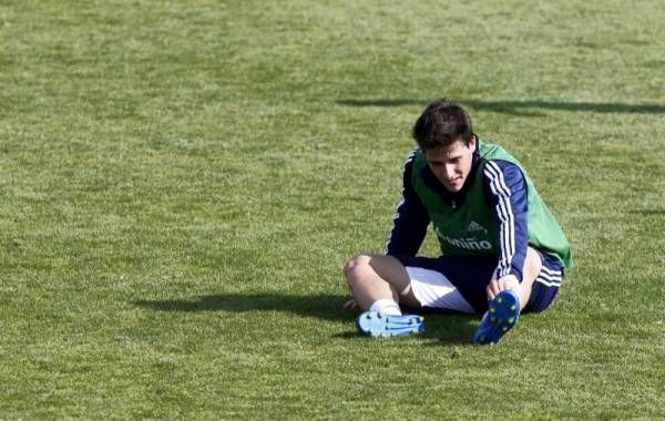 Entrenamiento del lunes del Real Zaragoza